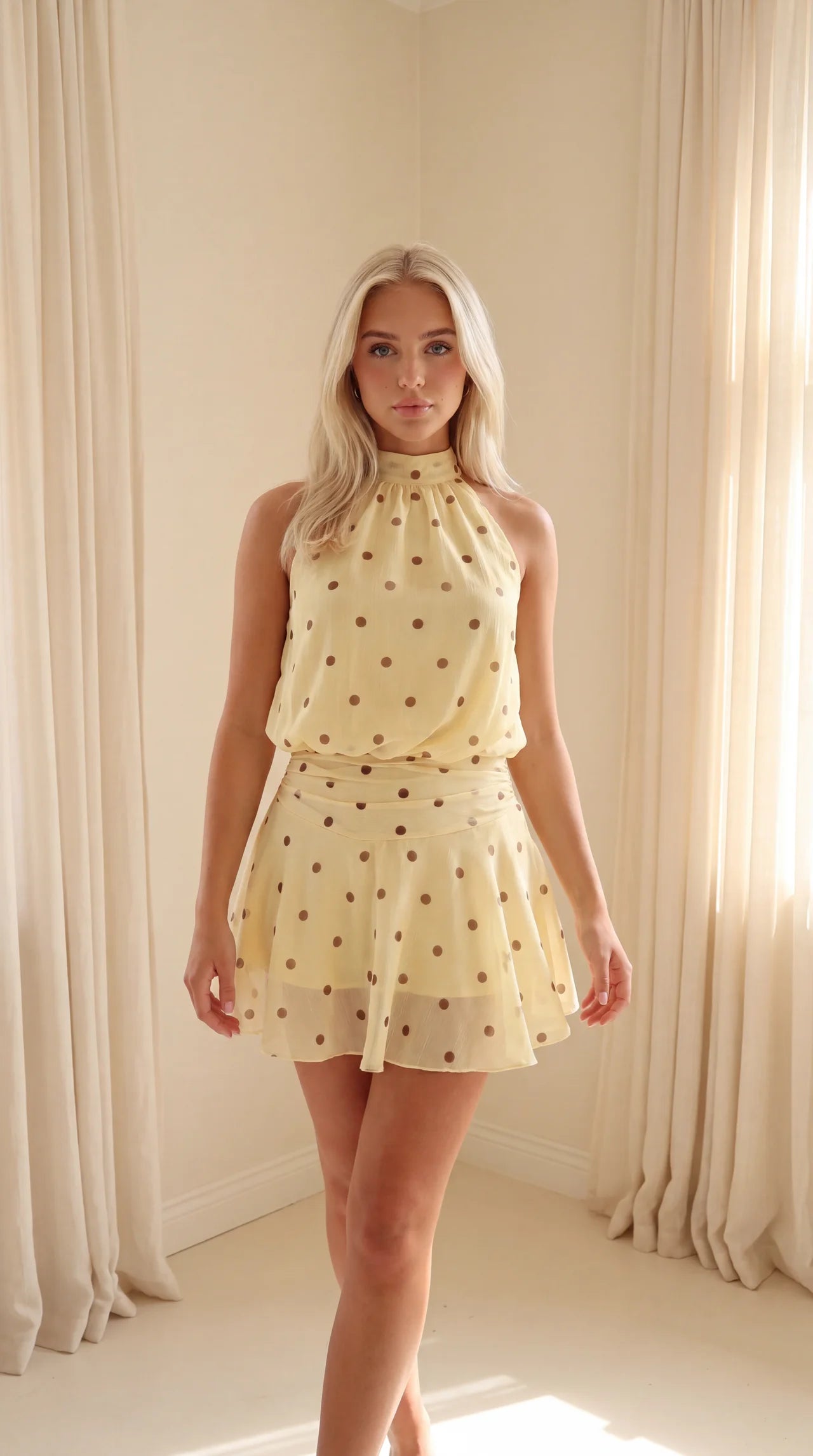 Dolce Dots Dress - Yellow