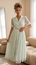 Florence Lace Dress Mint